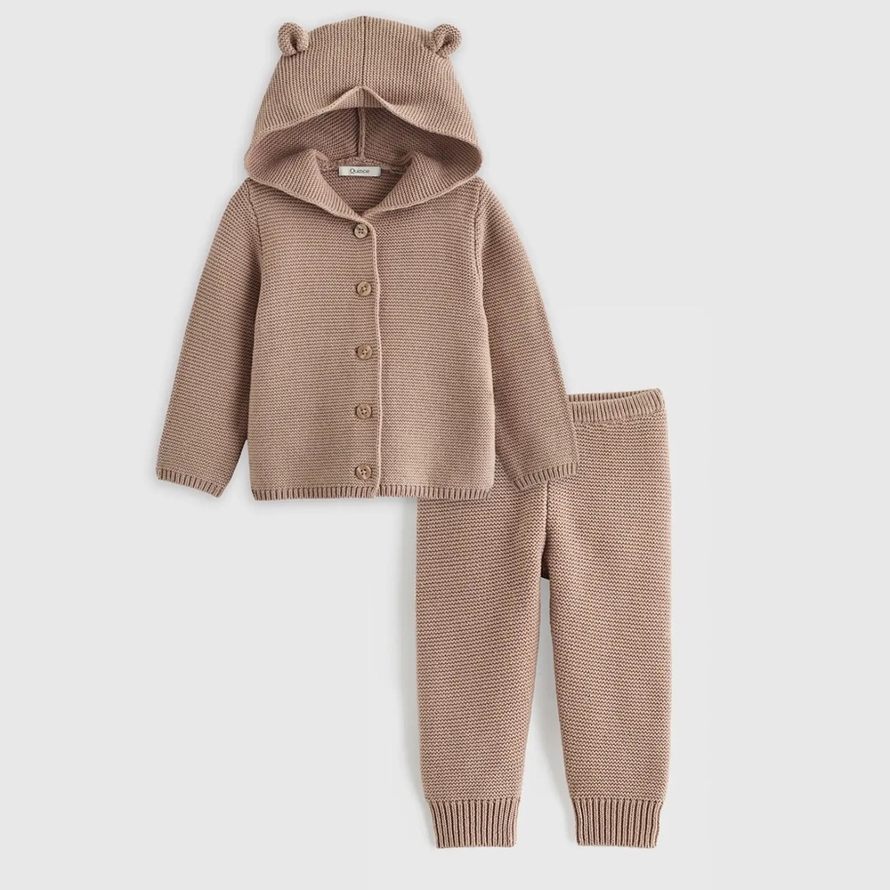 Quince 100% Organic Cotton Sweater Set 18-24m